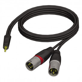 More about Cable XLR Macho x2 a JACK 3,5mm Estereo 3m
