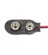 Conexion Clip Pila 9V 6LR6, 6F22, cable de 150mm 33.090