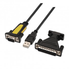 Conversor USB 2. 0 a Sub-D9 RS232 SERIE 1,8m.
