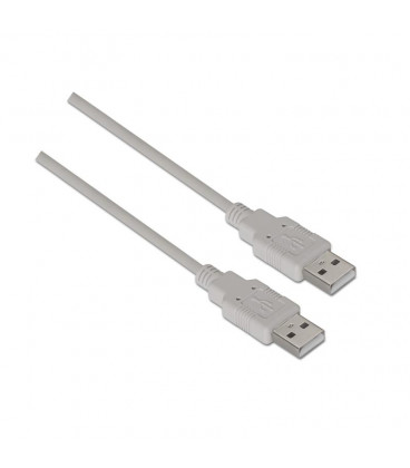 Cable USB 2. 0 A Macho a A Macho GRIS 1mts.