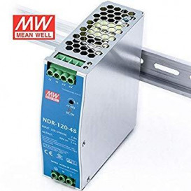 Fuente Alimentacion CARRIL DIN 48Vdc 120W 2,5Amp Mean Well