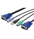 Cable KVM VGA PS/2 USB 5m