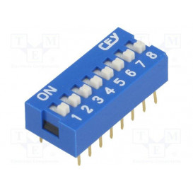 Microinterruptor DIP-Switch de 8 Interruptores ON-OFF