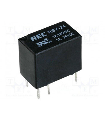 RELE 24VDC 1Cto 0,5Amp C/impreso Igual RSY-24