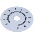 Disco Boton de mando numerado Escala 0 a 10, diametro 50mm