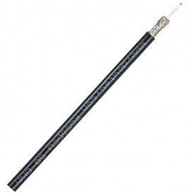 Cable RG58 Cobre Norma MIL-C17 PVC NEGRO (100m)