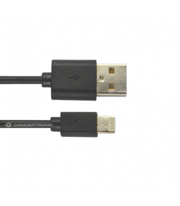 Cable Lighting a USB para IPHONE 5 6/7/8/X IPAD 1m NEGRO