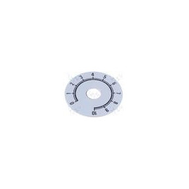 More about Disco Boton de Mando Numerado escala 0 a 10, diametro 41mm color fondo Plata