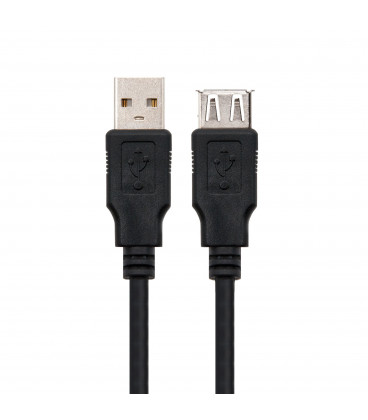 Cable USB 2.0 A Macho a Hembra Prolongador  1,8m