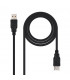 Cable USB 2.0 A Macho a Hembra Prolongador  3m