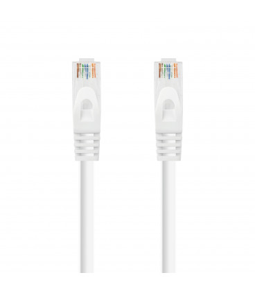 Cable Red Latiguillo RJ45 UTP Cat6a LSZH CU AWG24 1m BLANCO