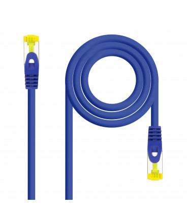 Cable Red Latiguillo RJ45 SFTP Cat6a LSZH CU AWG26 0,5m AZUL