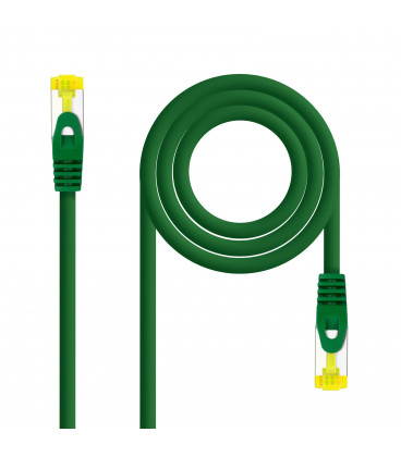 Cable Red Latiguillo RJ45 SFTP Cat6a LSZH CU AWG26 0,5m VERDE
