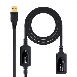 Prolongador Cable USB 2.0 Activo 10m NANOCABLE