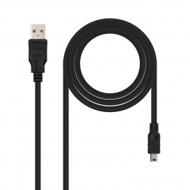 Cable USB A Macho a MiniUSB B Macho 1,8m NANOCABLE
