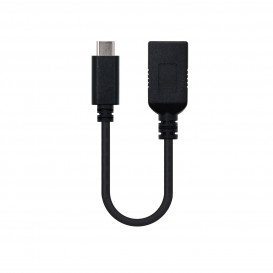 Cable USB 3.1 A/H a USB-C OTG 5Gbps 0,15cm