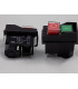 Interruptor Pulsador Doble Rojo/Verde 16A/125Vac Con patilla Para Rele