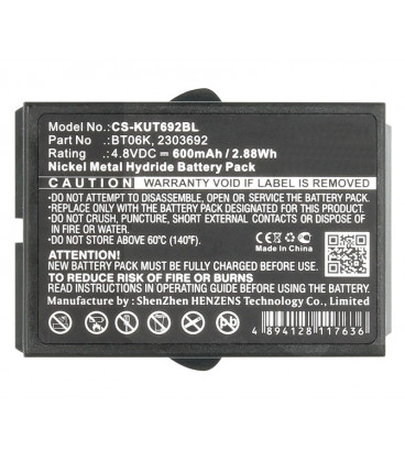Bateria para grua IKUSI 4,8V/600mAh NI-MH