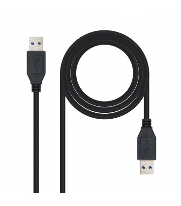 Cable USB 3.0 A Macho a USB A Macho 2m NEGRO