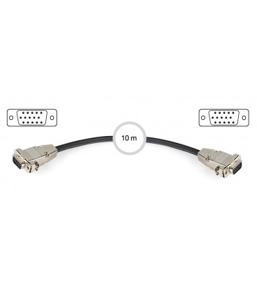 Cable VGA Monitor Macho-Macho Desmontable 10m