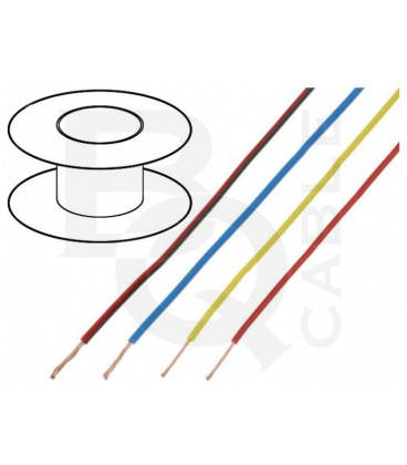 Bobina 100 m Cable Conexion 0,5mm color Blanco BQ