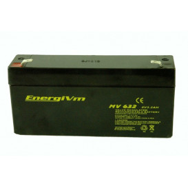 Bateria PLOMO 6V 3,2Ah AGM 124x34x60mm ENERGIVM