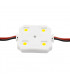 Pack 20 Modulos LED Cuadrados 4Led SMD5050 12V 1W Blanco Frio