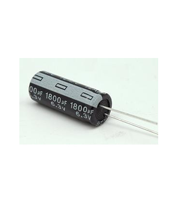 Condensador Electrolitico 1800uF 6,3Vdc Medidas 10x17mm Radial