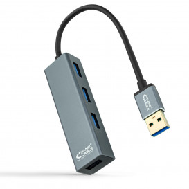 Hub USB 3.0 4xUSB3.0 GRIS