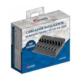 More about Cargador Baterias AA AAA  NI-CD/NI-MH 8 Baterias independientes