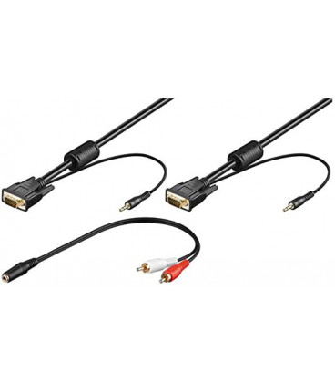 Cable VGA con Audio Jack Stereo 3,5mm longitud 3m