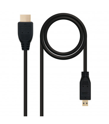 Cable HDMI a MicroHDMI 0,8m NANOCABLE