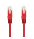 Cable Red Latiguillo RJ45 UTP Cat6  0,5m CU AWG24 OFC ROJO