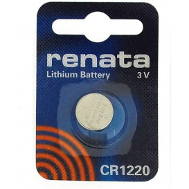 Pila Litio CR1220 RENATA 3Vdc 38mAh 12,5x2mm