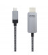 Cable USB-C a HDMI DP2.0  Negro (1.8 m.)