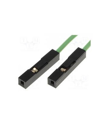 Cable Conexión 1 PIN 250mm Verde (10uds.)