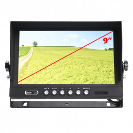 Monitor LCD  9" 1024x600 Camaras Aparcamiento