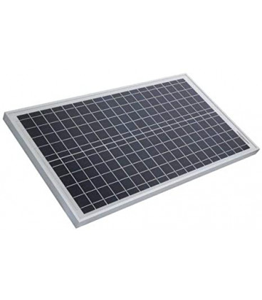 Panel Solar Silicio 30W max. 18,2Vdc 650x350x25mm
