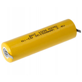 Bateria NiCd 2,4Vdc 1500mA ENSC1500HT2  22,4x85,0mm