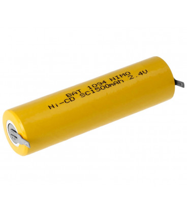 Bateria NiCd 2,4Vdc 1500mA ENSC1500HT2  22,4x85,0mm