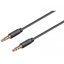 Cable Stereo Jack 3,5mm Macho 4 contactos  2m