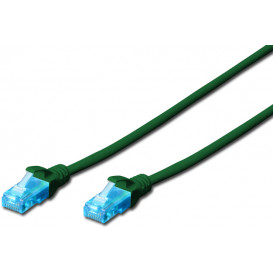 Cable de Red RJ45 UTP Cat5e 0,5m VERDE