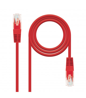 Cable Red Latiguillo RJ45 UTP Cat5e 0,5m ROJO