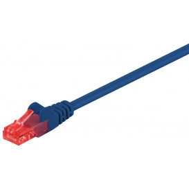 Cable Red Latiguillo RJ45 UTP Cat6 0,5m AZUL