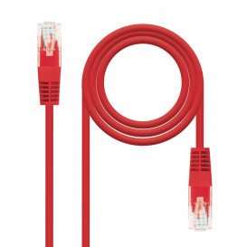 Cable Red Latiguillo RJ45 UTP Cat5e 1m ROJO
