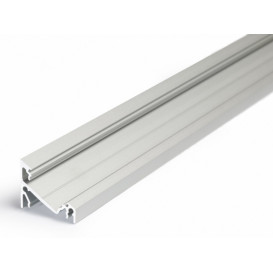 Perfil Aluminio Tira LED Esquina Opal 14mm 1m