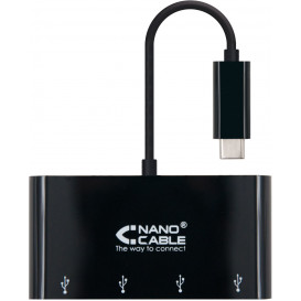 Hub USB-C a 4x USB 3.0 NANOCABLE