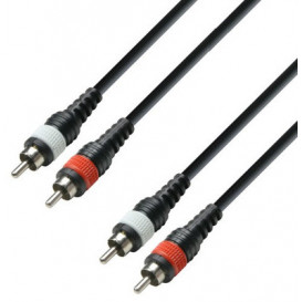 Cable RCA 2 Machos a 2 RCA Machos  6m K3