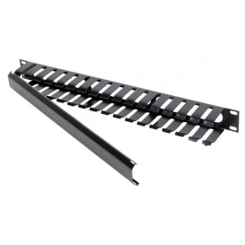 Panel Rack 19in Pasacables con Tapa Frontal 1U