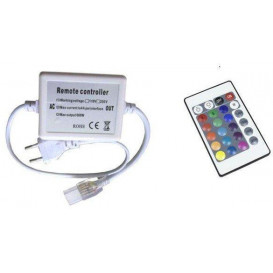 Controlador para Tira LED RGB 230V con Mando IR
